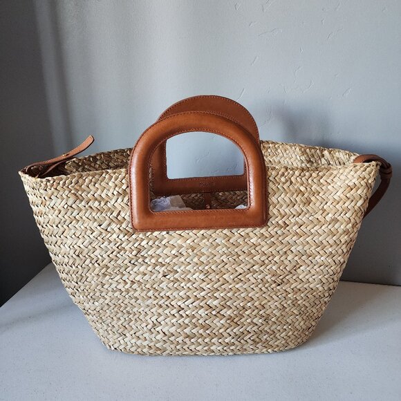 Madewell Straw Tote "LIKE NEW" - Picture 2 of 16